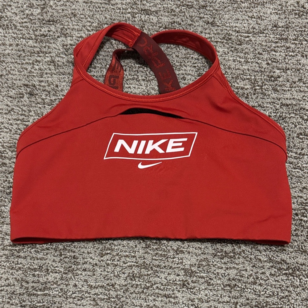 NWOT-Nike Dri-Fit Red Logo Sports Bra Size Small | Racerback Gym Yoga❤️